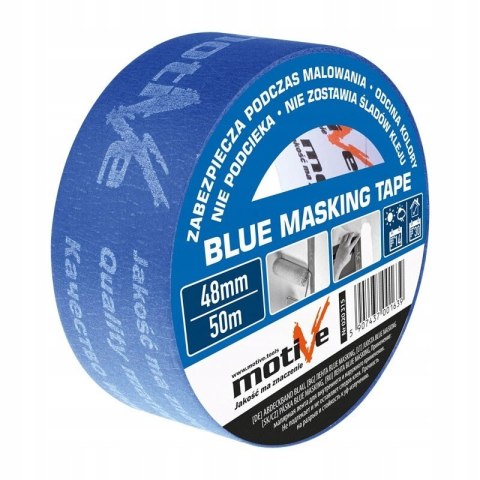 BLUE MASKING TAPE 38mm/50m taśma malarska MOTIVE