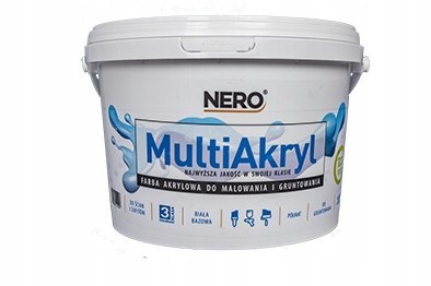 Farba Multiakryl 10L biała idealna do wnętrz