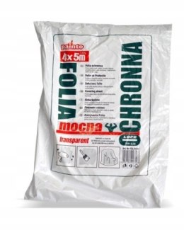 Folia malarska MOCNA ochronna transparent 4X5M