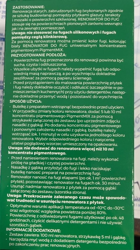 Fuga elastyczna Inchem różne kolory inchem 0,1 kg