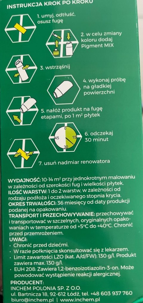 Fuga elastyczna Inchem różne kolory inchem 0,1 kg