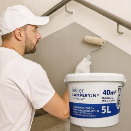 Lakier Lamperyjny NERO - Wodorozcieńczalny, satynowy, do wnętrz | 1L