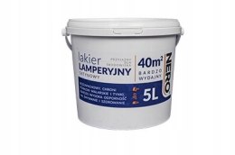 Lakier Lamperyjny NERO - Wodorozcieńczalny, satynowy, do wnętrz | 5L