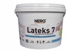 NERO LATEKS 7 SUPER WHITE - 1L Śnieżnobiała Farba Lateksowa do Wnętrz