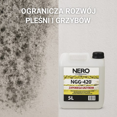 Preparat ograniczający rozwój pleśni i grzybów NGG-420 10L - pędzel gratis
