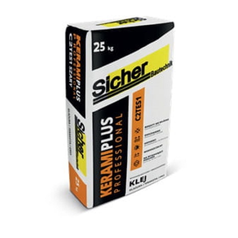 SICHER KERAMI PLUS – Elastyczny klej do gresu i płytek – 25 kg