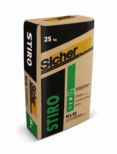 SICHER ZAPRAWA KLEJOWA DO STYROPIANU STIRO – 25 kg