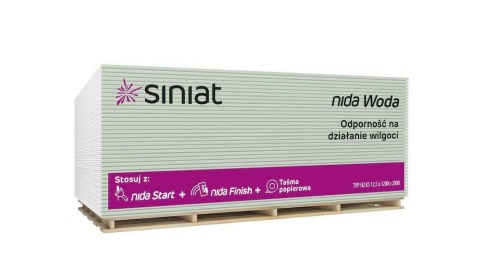 SINIAT PŁYTA GKBI ZIELONA 1,2 x 2M