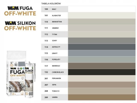 WIM FUGA OFFWHITE 2KG RÓŻNE KOLORY